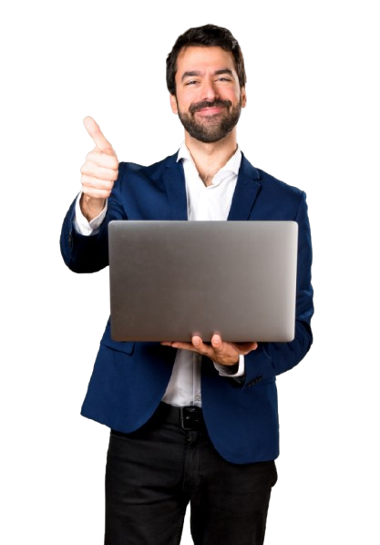 handsome man with laptop removebg preview